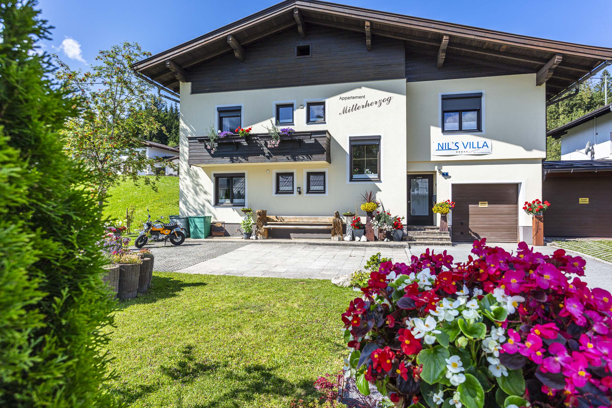 Haus Mitterherzog in Hochfilzen im Sommer