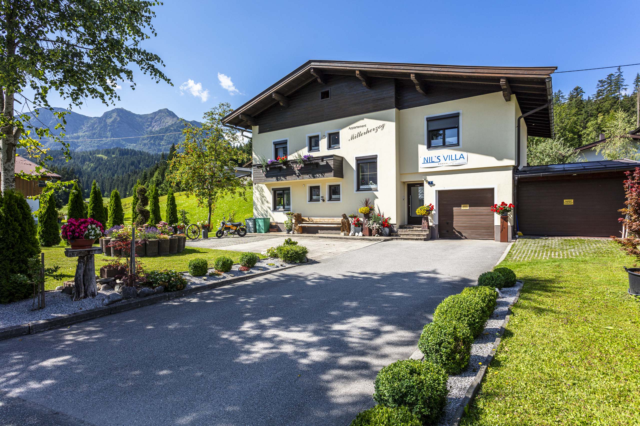Haus Mitterherzog in Hochfilzen im Sommer