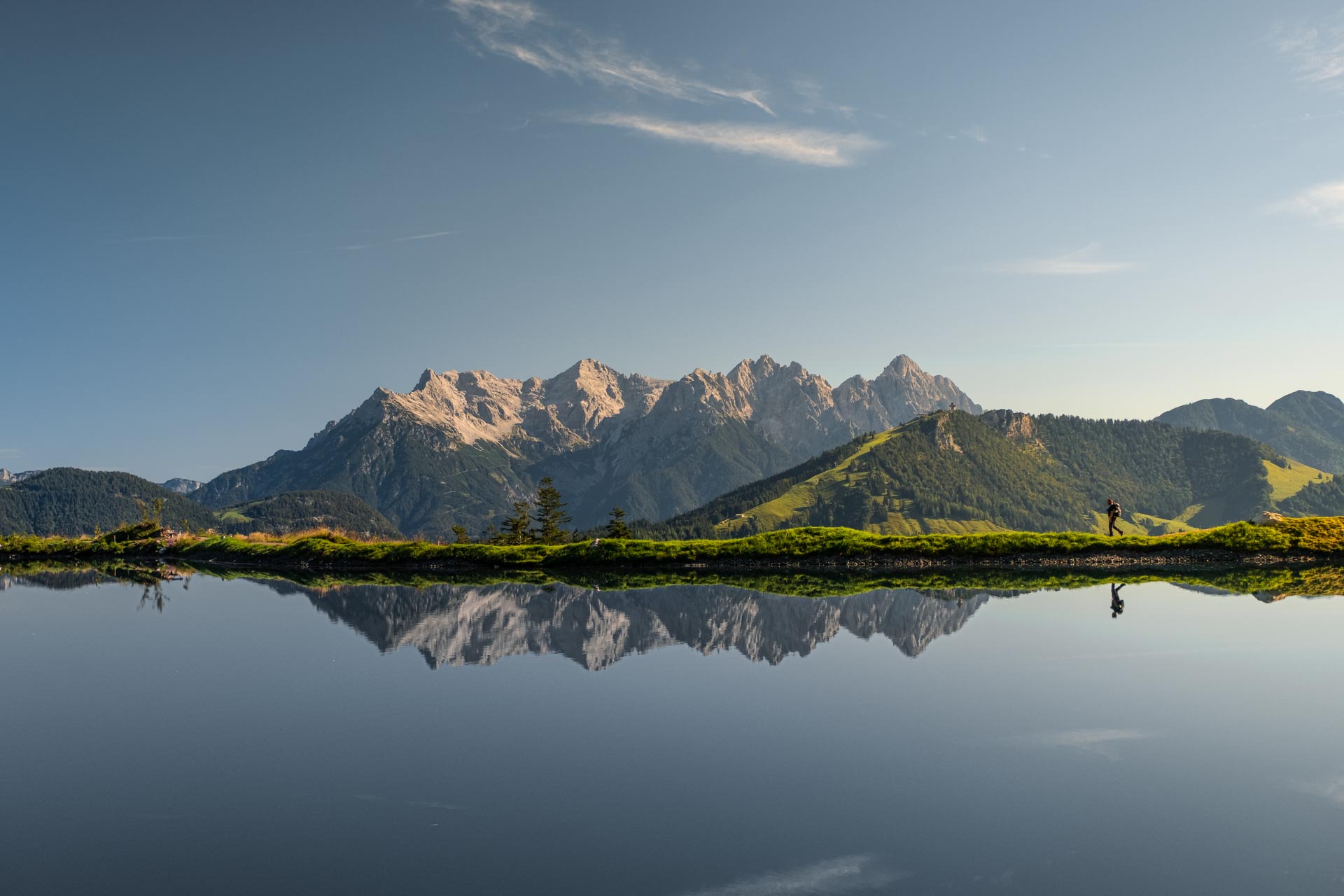 Speicherteich Streuböden im Pillerseetal